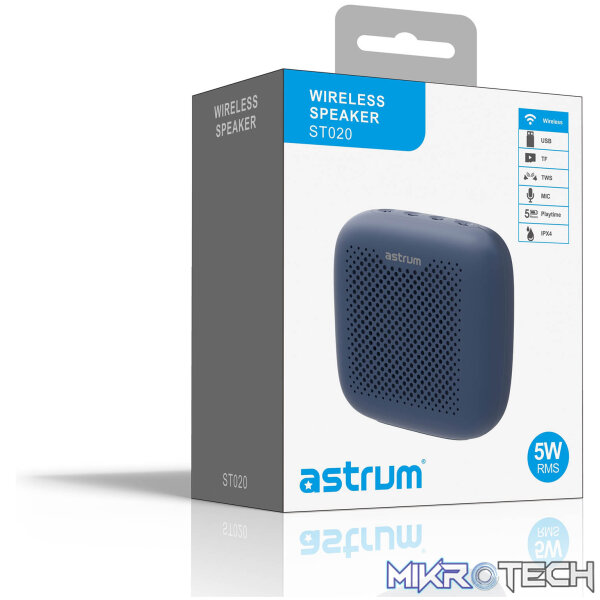ST020 5W TWS True Wireless IPX5 Mini Portable Speaker - Blue - Image 5